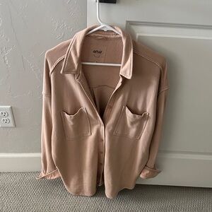 Aerie Flannel Light Brown Casual Shirt